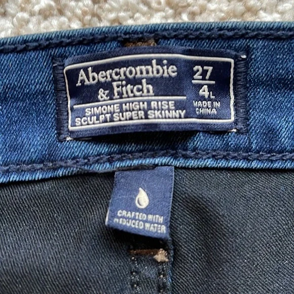 Abercrombie Simone High Rise Jean Legging size 27/4L - Picture 2 of 8
